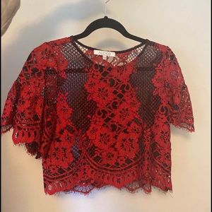 Alexis Lace Crop Top
